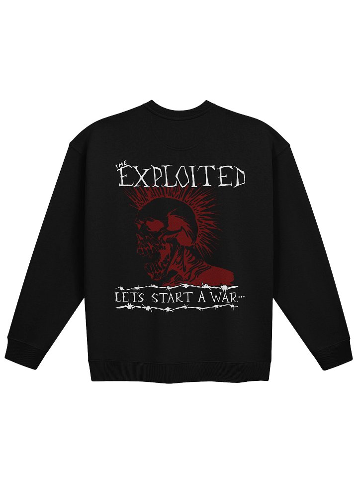 The Exploited Mohawk Skull Graphic Crewneck | Stanley/Stella SASU025 Heavyweight Sweater product image (2)