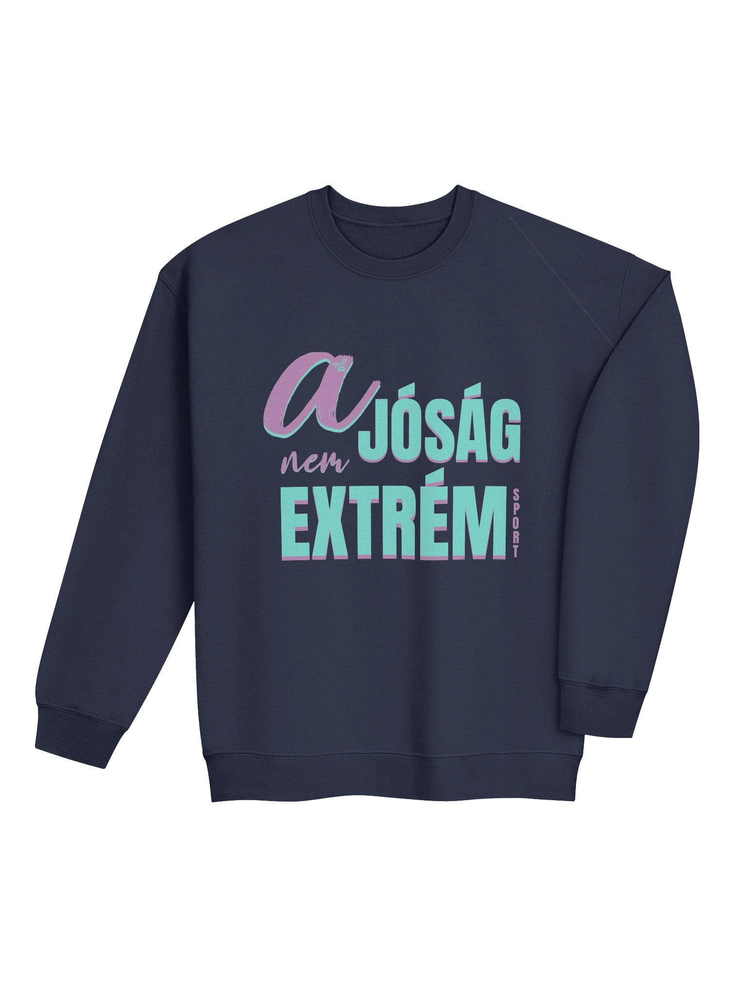 A jóság nem extrém sport! Unisex Gildan Pulcsi Dizájn_EQALL.hu® Essentials_Lila / Türkisz product image (20)