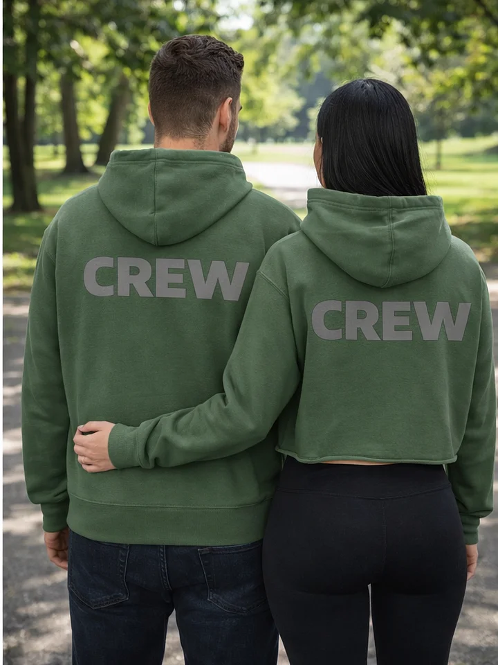 Premium-Unisex-Hoodie von Cotton Heritage mit Front und Back CREW Print product image (2)