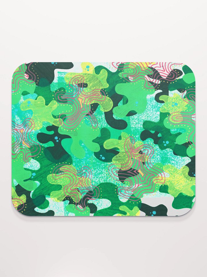 Green Smoothie Blobs Classic Mouse Pad product image (2)
