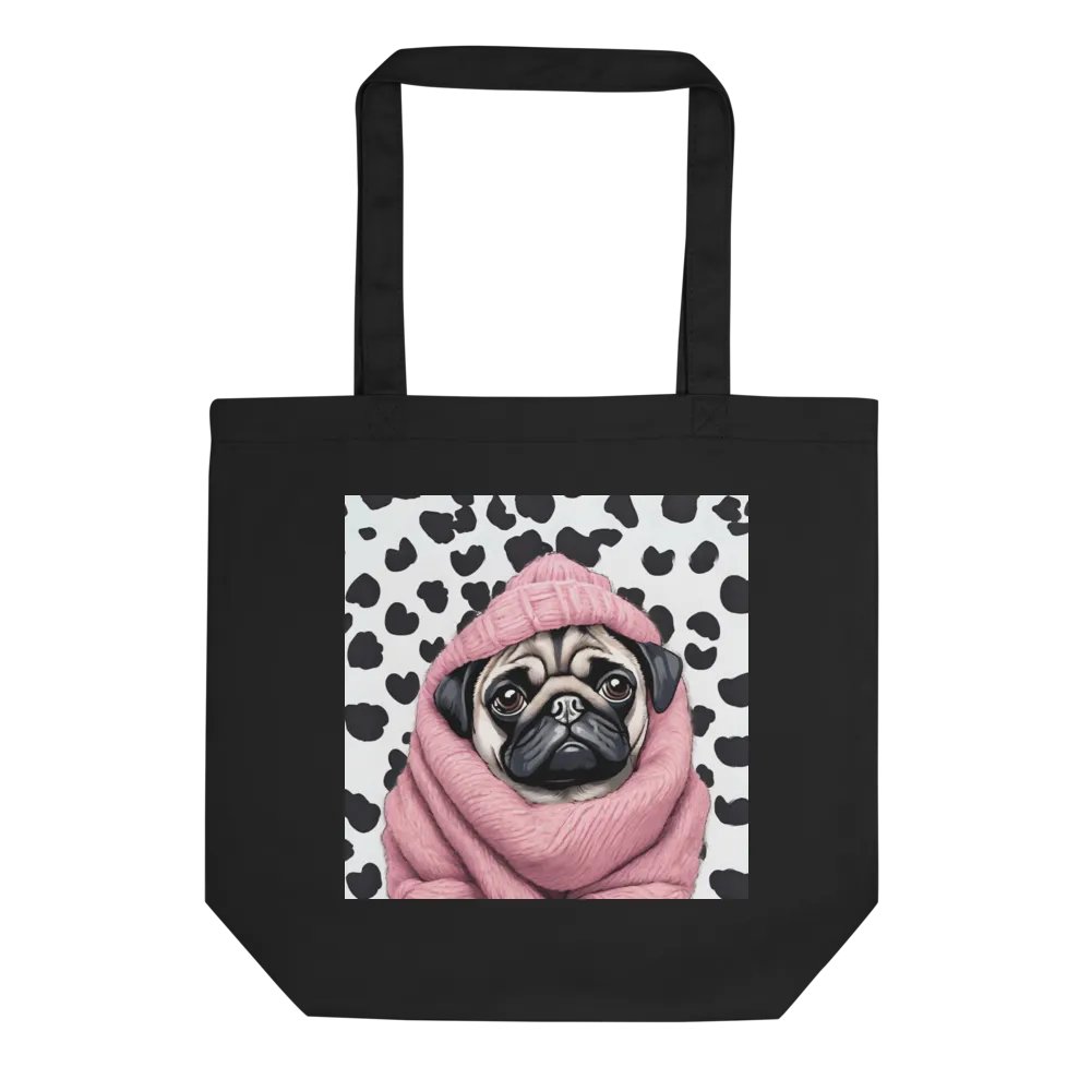 Dotted Pug Eco-Friendly Tote Bag product image (1)