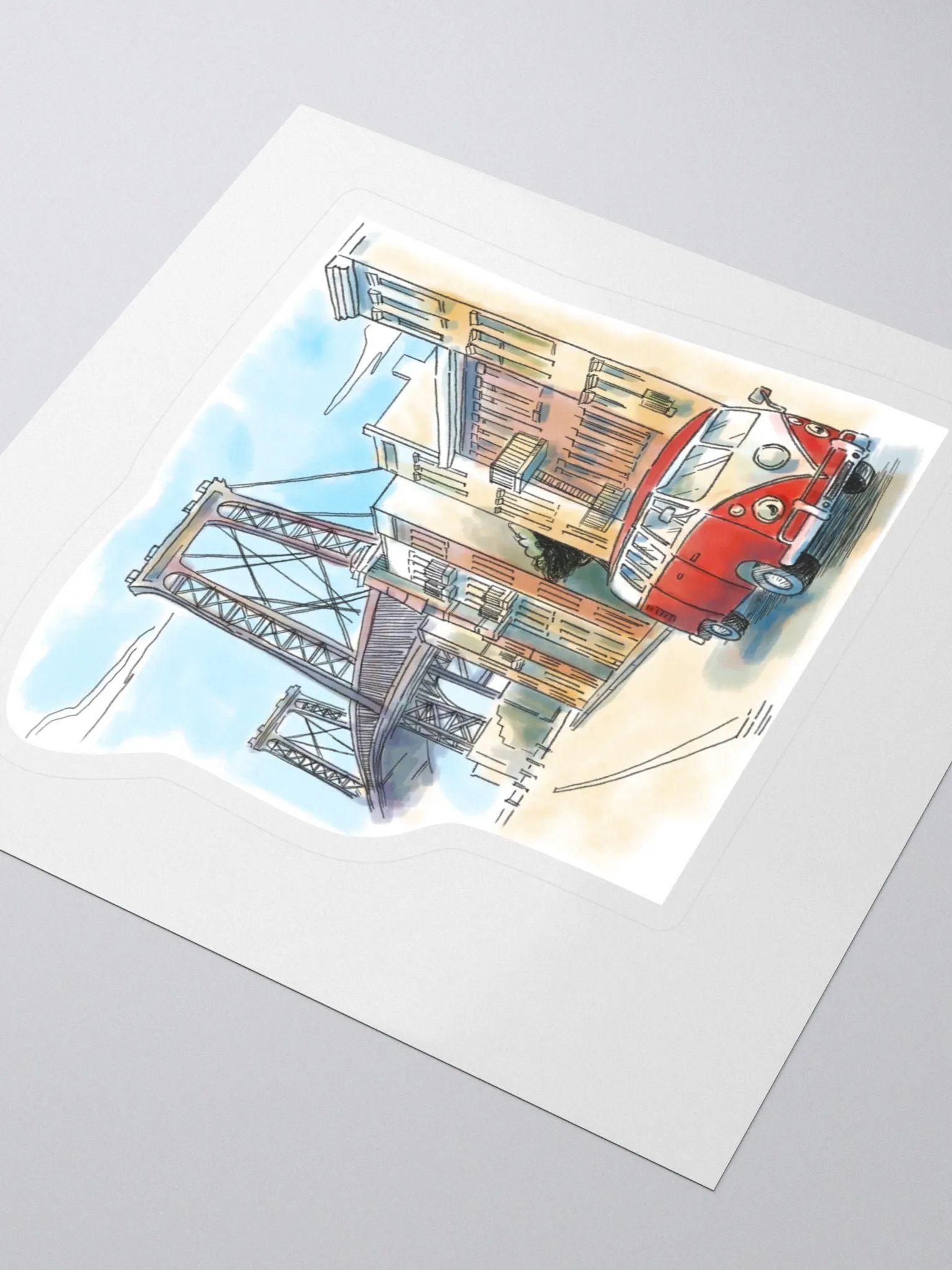 Sticker of Williamsburg Bridge product image (3)