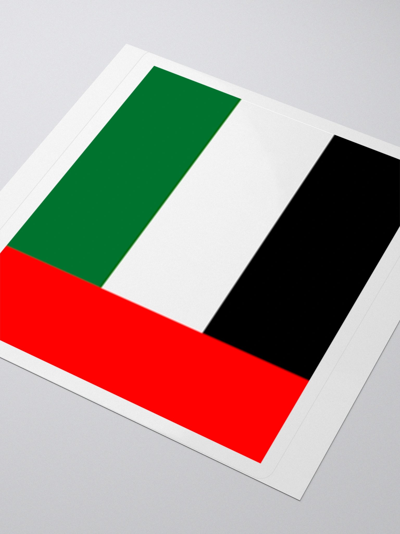 UAE Flag Sticker | Vertical Stripes Design | Durable Vinyl | 3 Sizes product image (8)