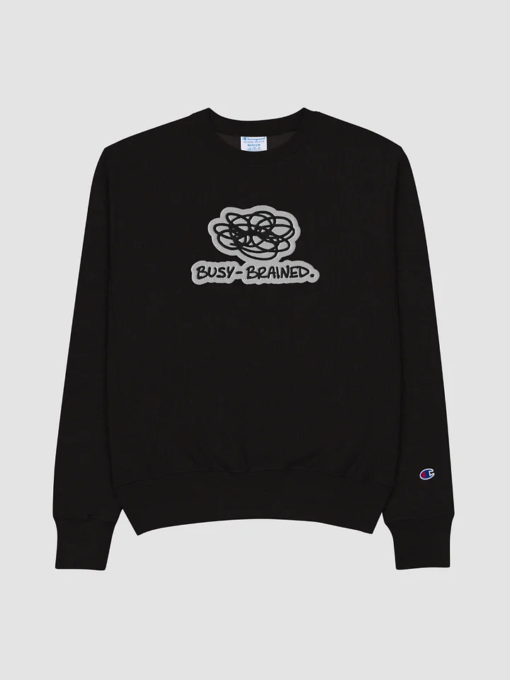 BUSY-BRAINED (bubble design) embroidered Champion Crewneck product image (1)