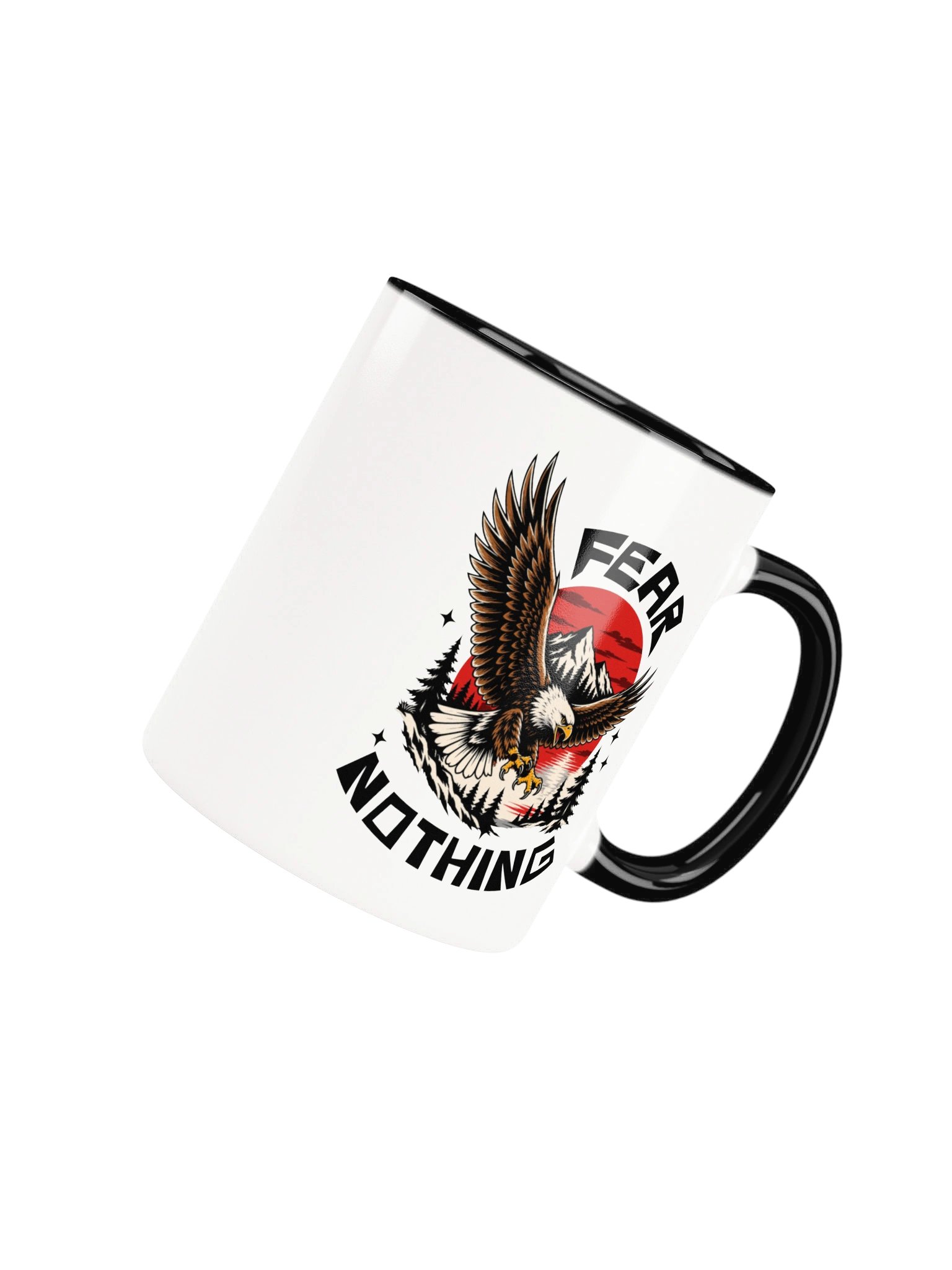 Fear Nothing | Eagle Graphic Coffee Mug | 11oz & 15 oz product image (20)