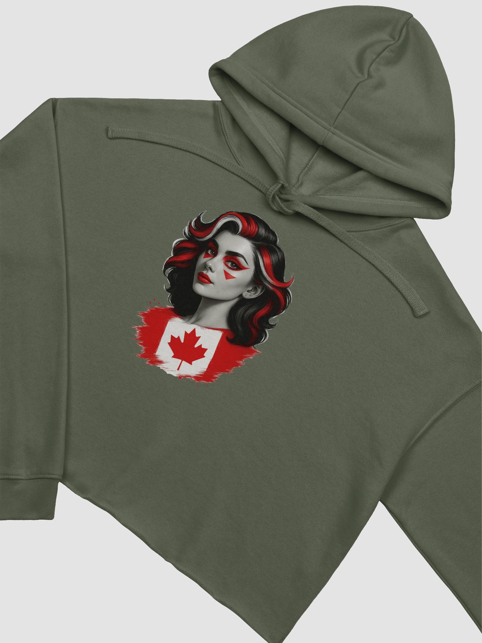 Canadian Flag Fashionista Crop Hoodie product image (12)