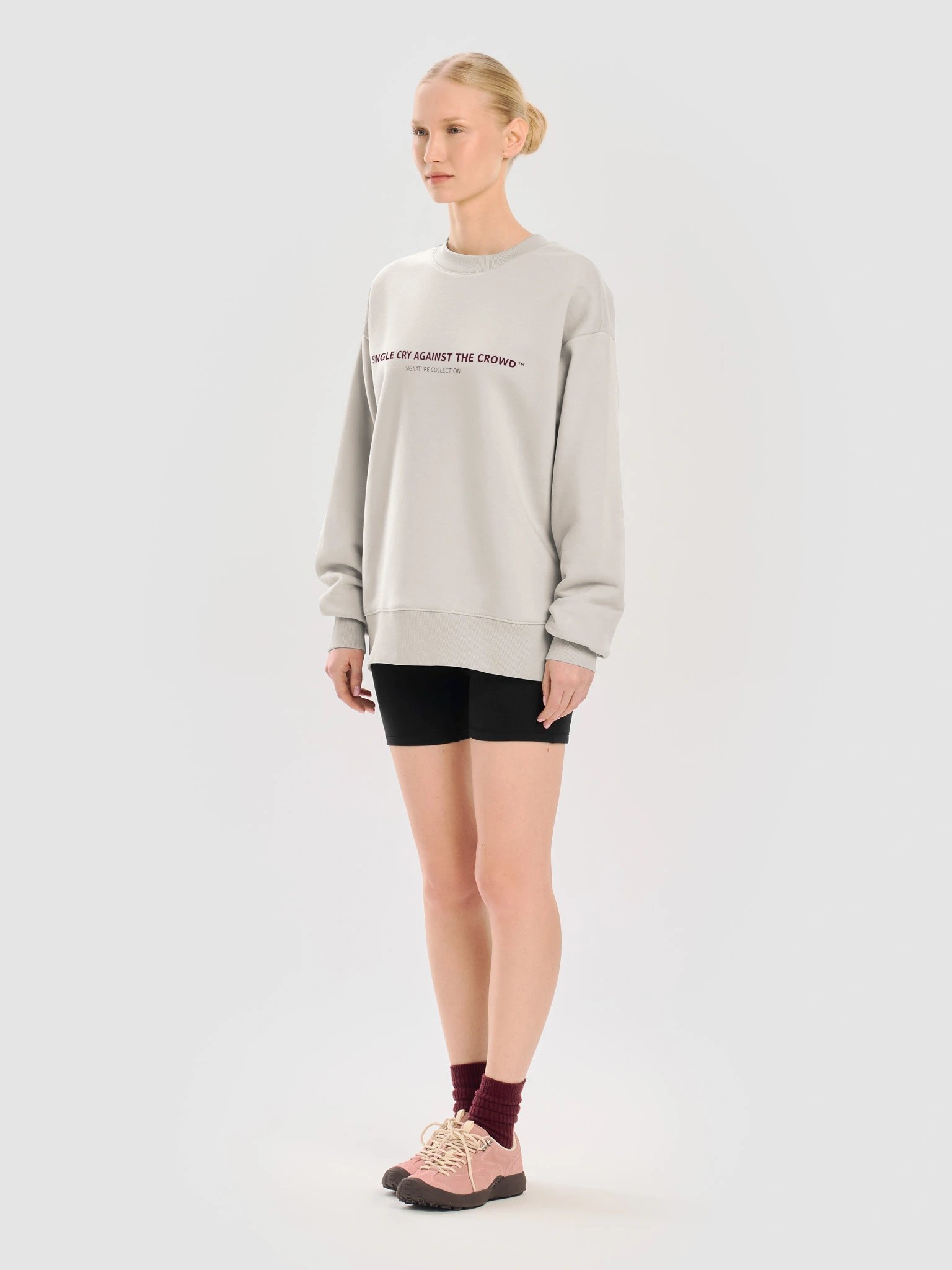 A Single Cry Against the Crowd™ — Signature Heavy Crewneck | Bone Edition product image (12)