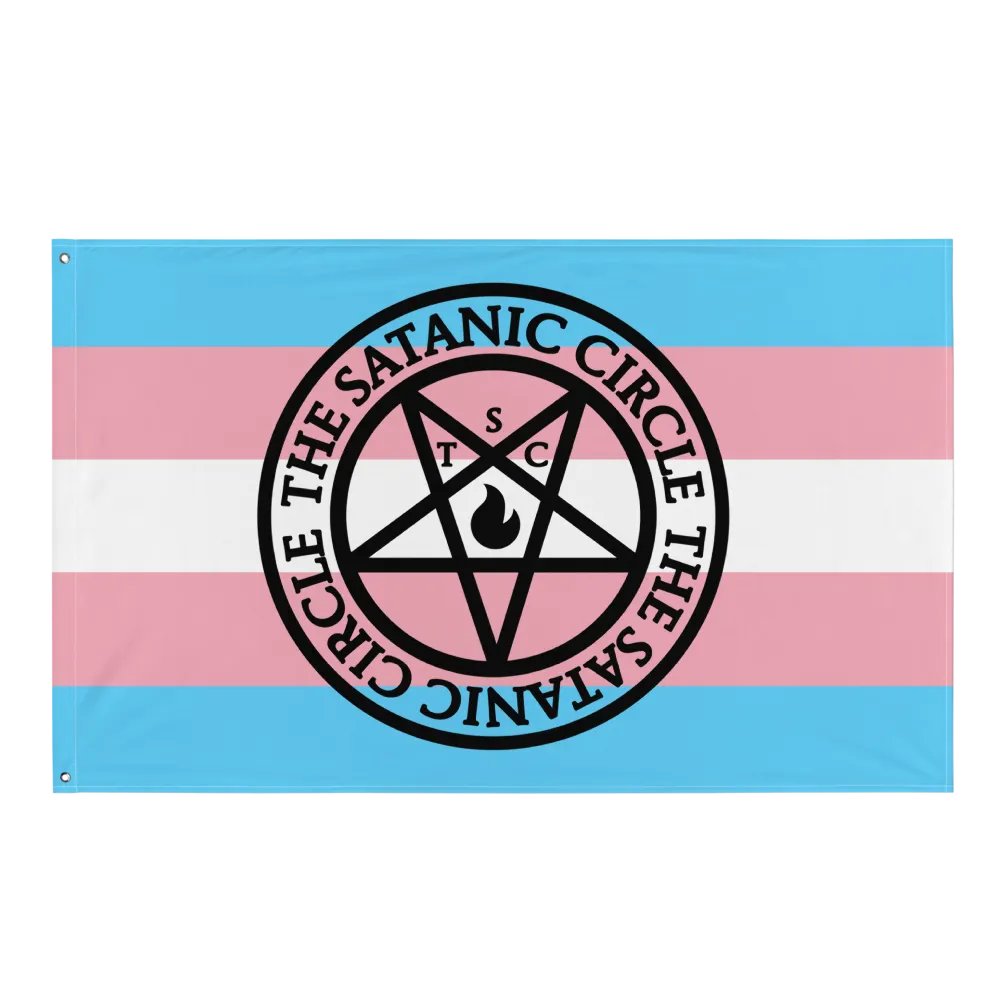 The Satanic Circle - Indoor Transgender Flag product image (1)
