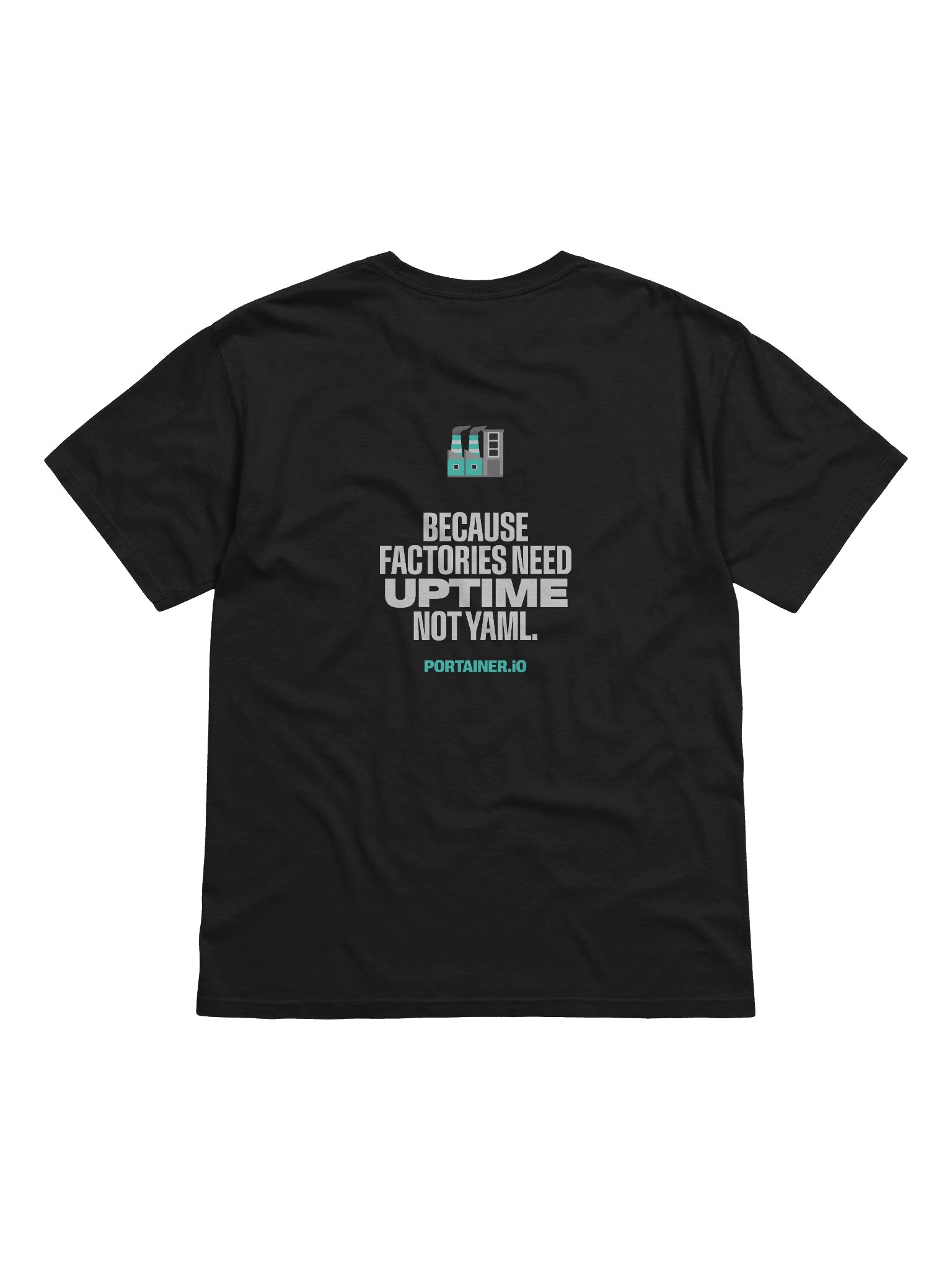 Industrial and IoT Tshirt Black - Because factories need uptime, not YAML product image (2)
