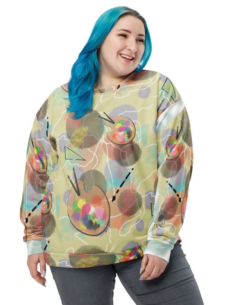 ScribbleWear 'Paint It Softly' Unisex Art Sweatshirt product image (5)