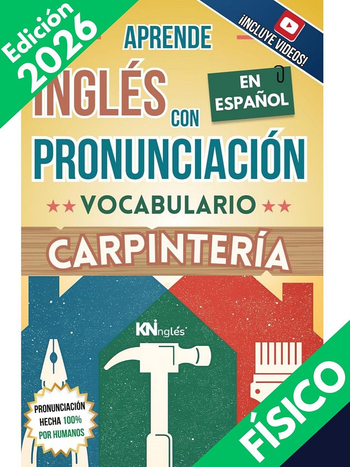 Carpintería / libro para aprender inglés con pronunicación / Trabajos de carpintero product image (1)