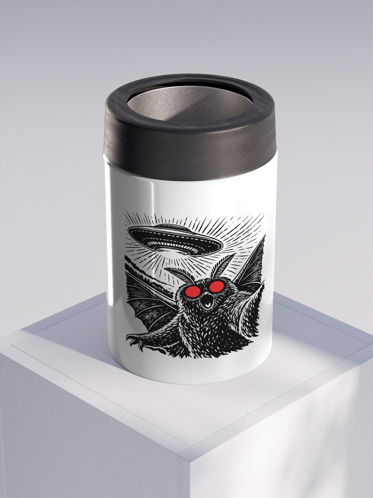 MOTHMAN SELFIE STAINLESS STEEL KOOZIE product image (3)