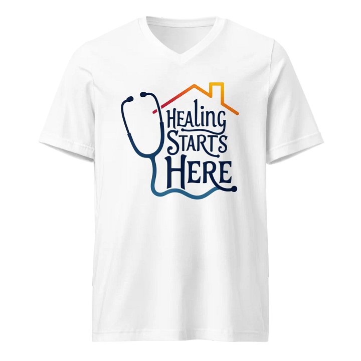 Healing Starts Here V-Neck Tee product image (1)