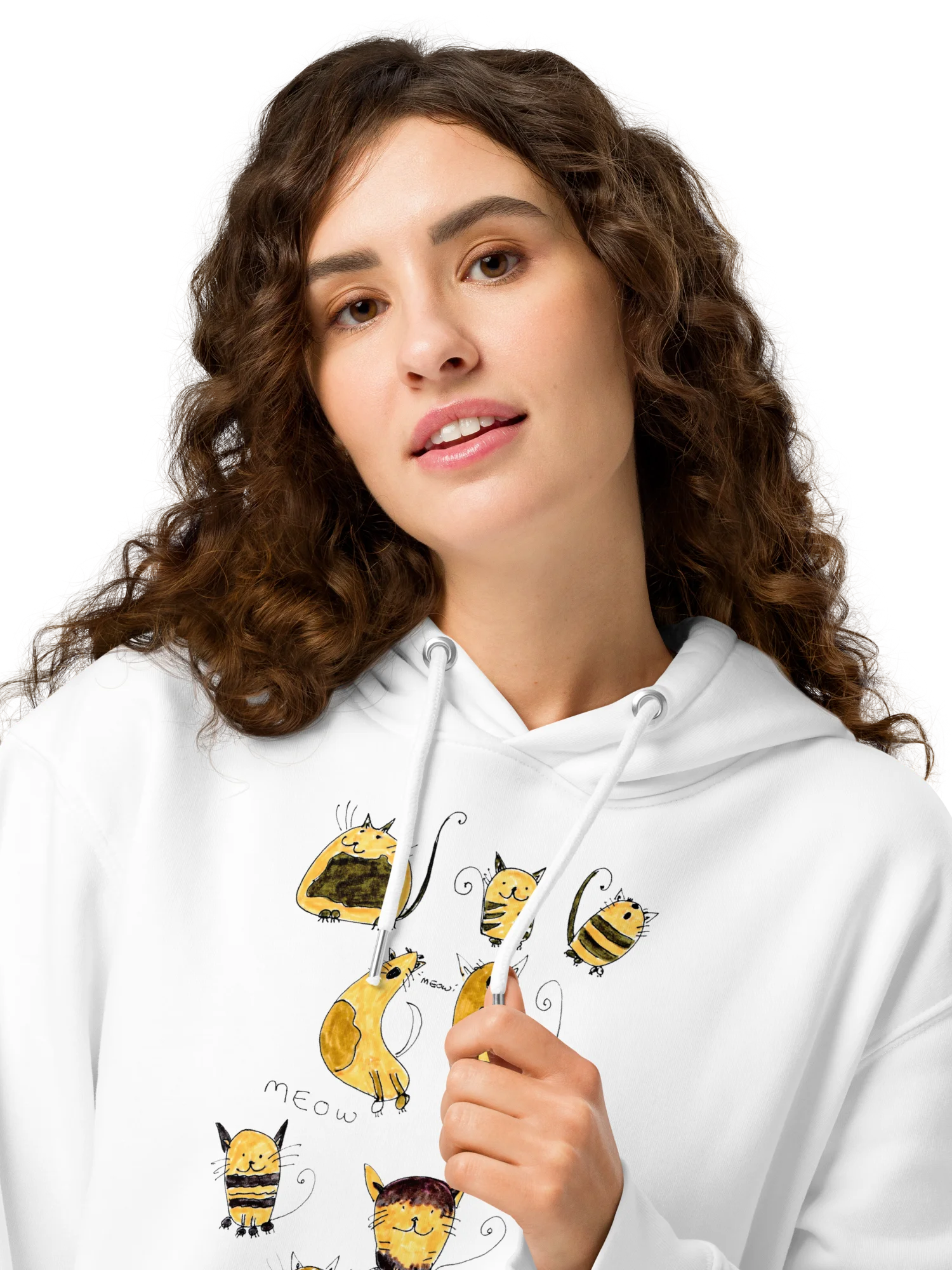 Abstract Cool Cats Unisex Organic Hoodie product image (11)