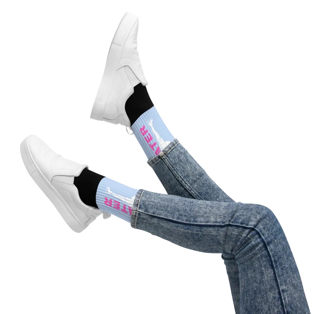Light Blue SKATER Socks product image (12)