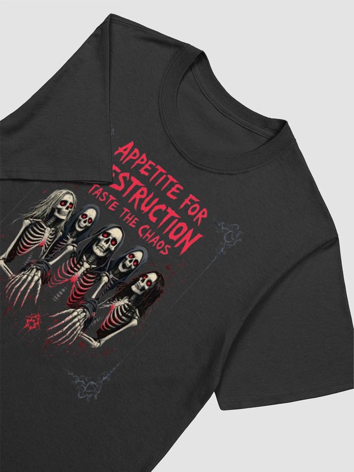 Guns N’ Roses Appetite for Destruction T-Shirt | Taste the Chaos Skeleton Rock Graphic Tee | Classic Hard Rock Streetwear product image (2)