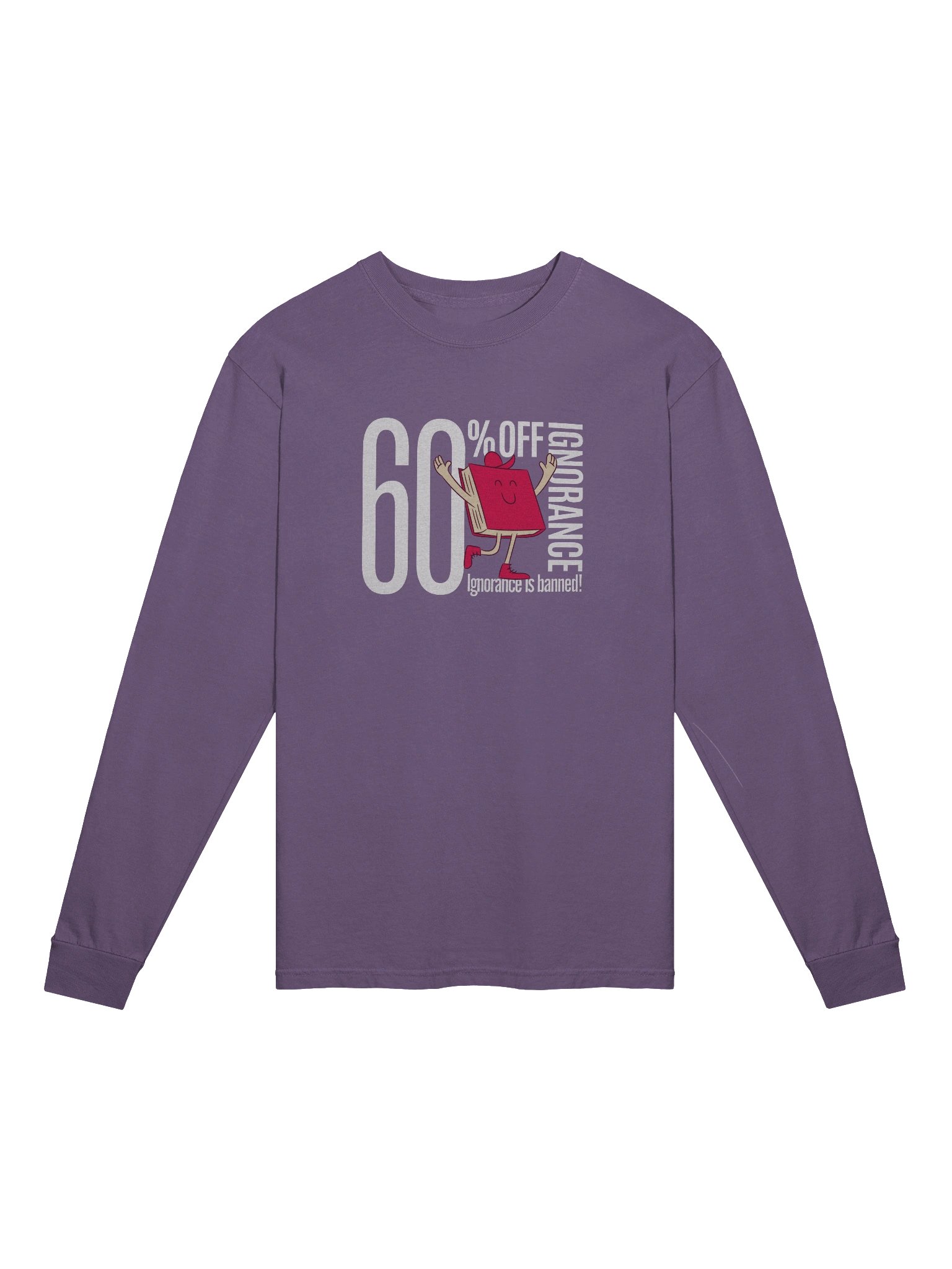 Retro Style Long Sleeve Tee | Unisex Vintage Apparel Philosophical Organic Cotton product image (1)