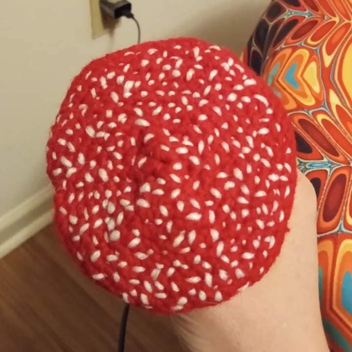 Fly Agaric Stuffed Crocheted Mushroom product image (2)