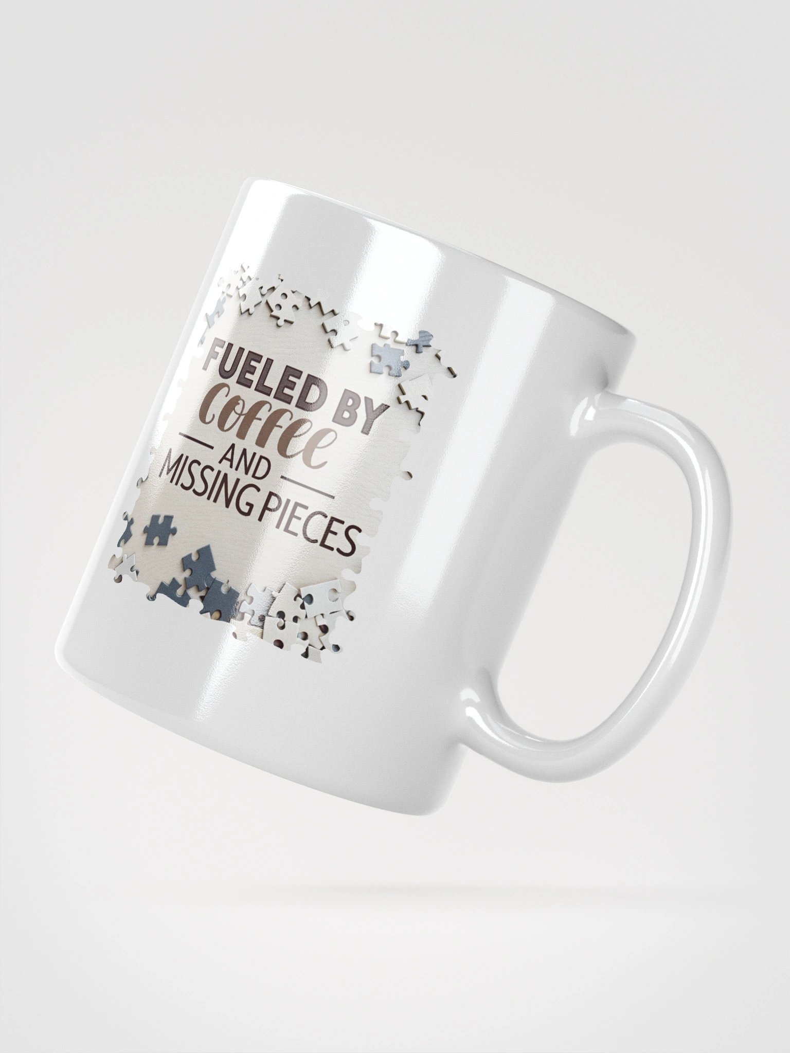 Fueled by Coffee & Missing Pieces Mug product image (3)