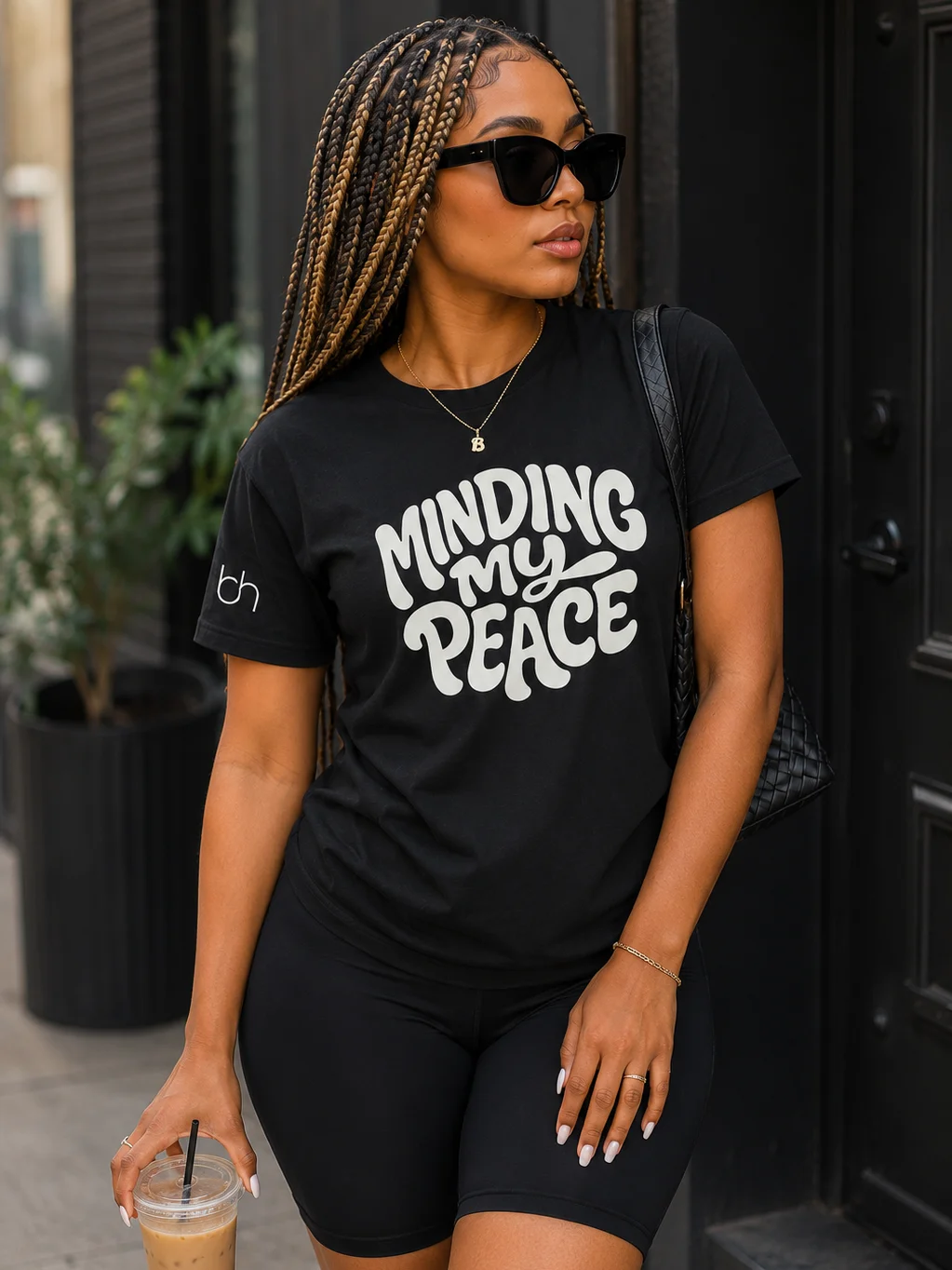 Minding My Peace Tee™ | Woman's Fitted Front Graphic product image (1)