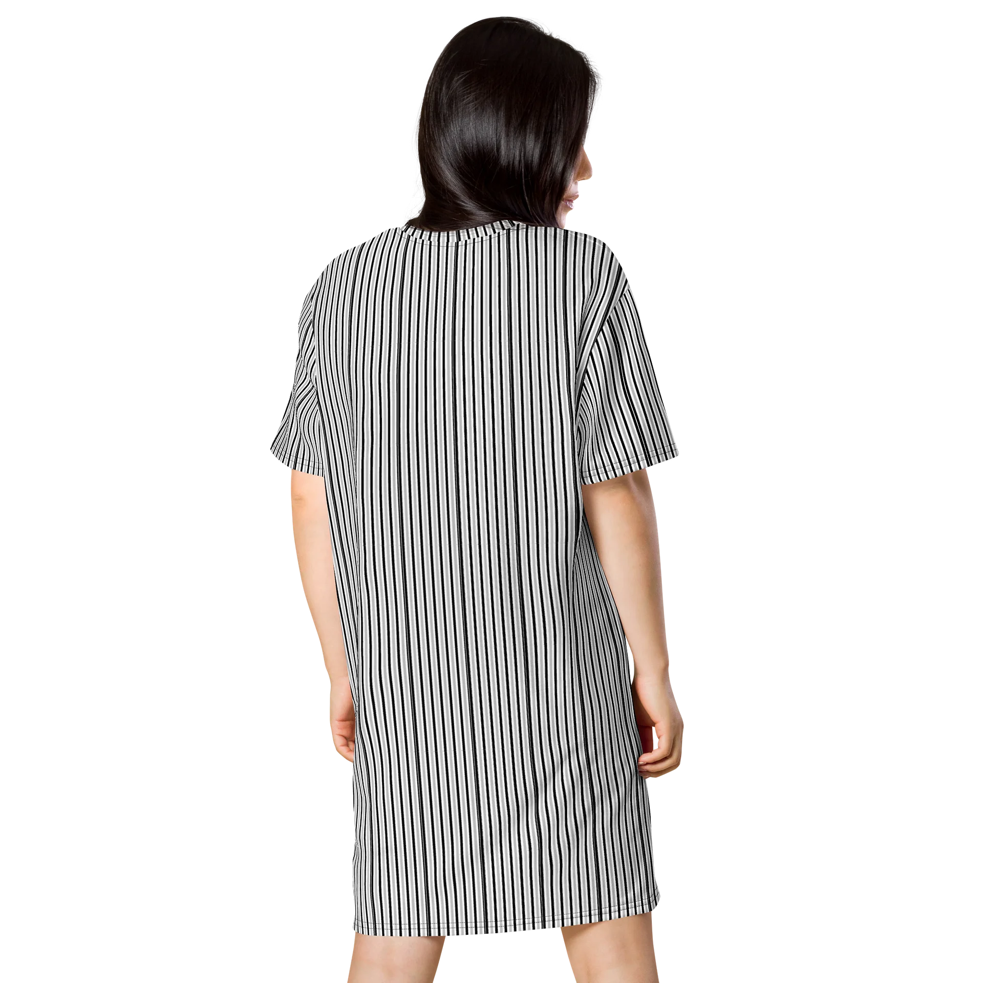 Monochrome Stripe T-Shirt Dress product image (2)