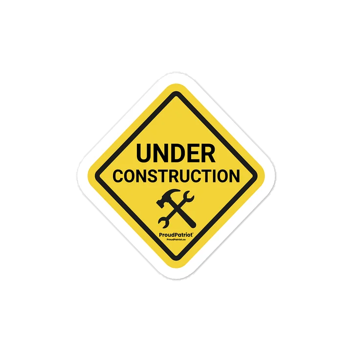 Under Construction Vinyl Sticker product image (1)