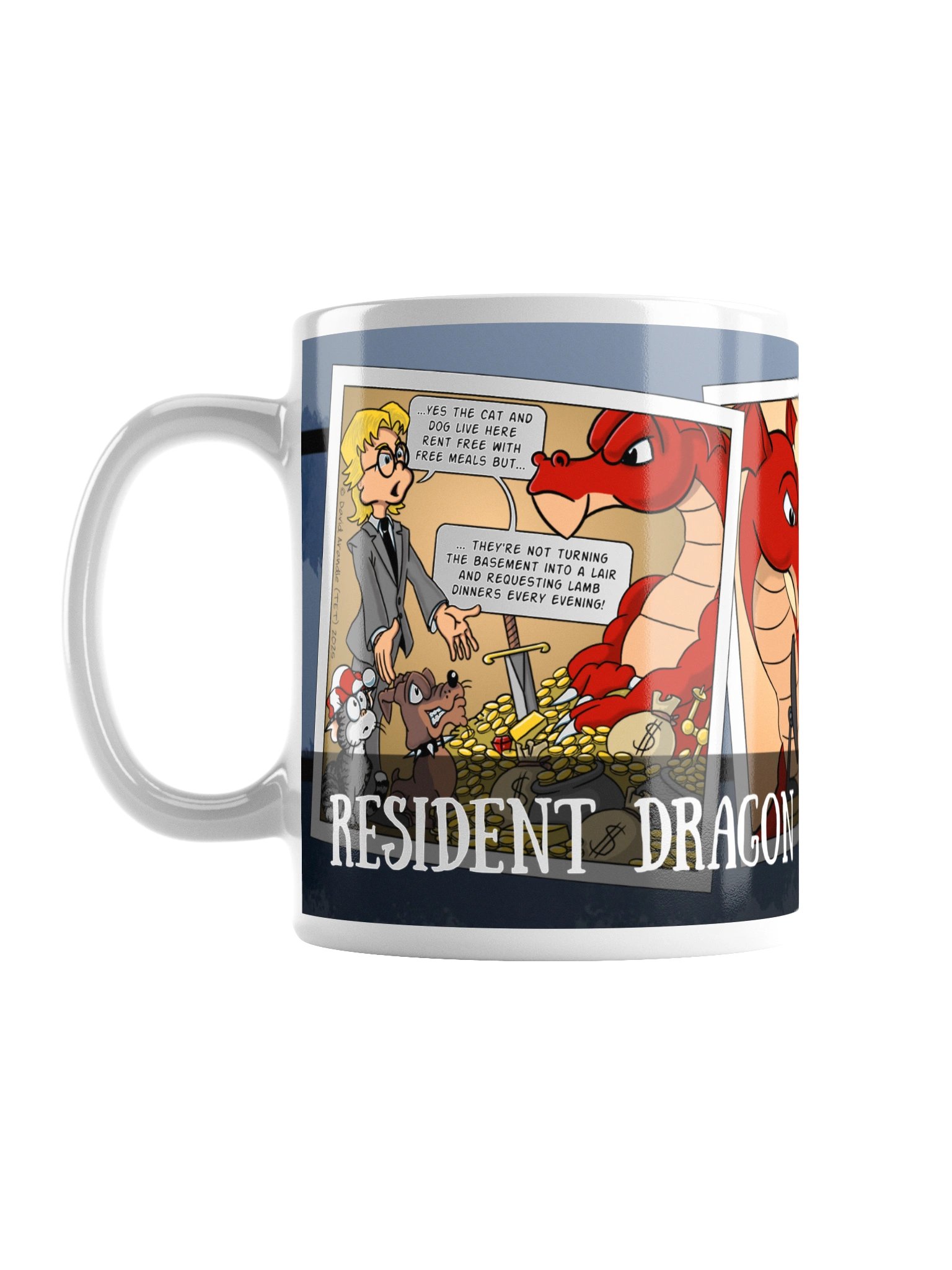Resident Dragon Comic Work Three-Panel Mug product image (2)
