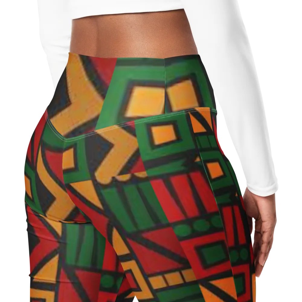 Black History Month Pattern Flare Pants product image (12)