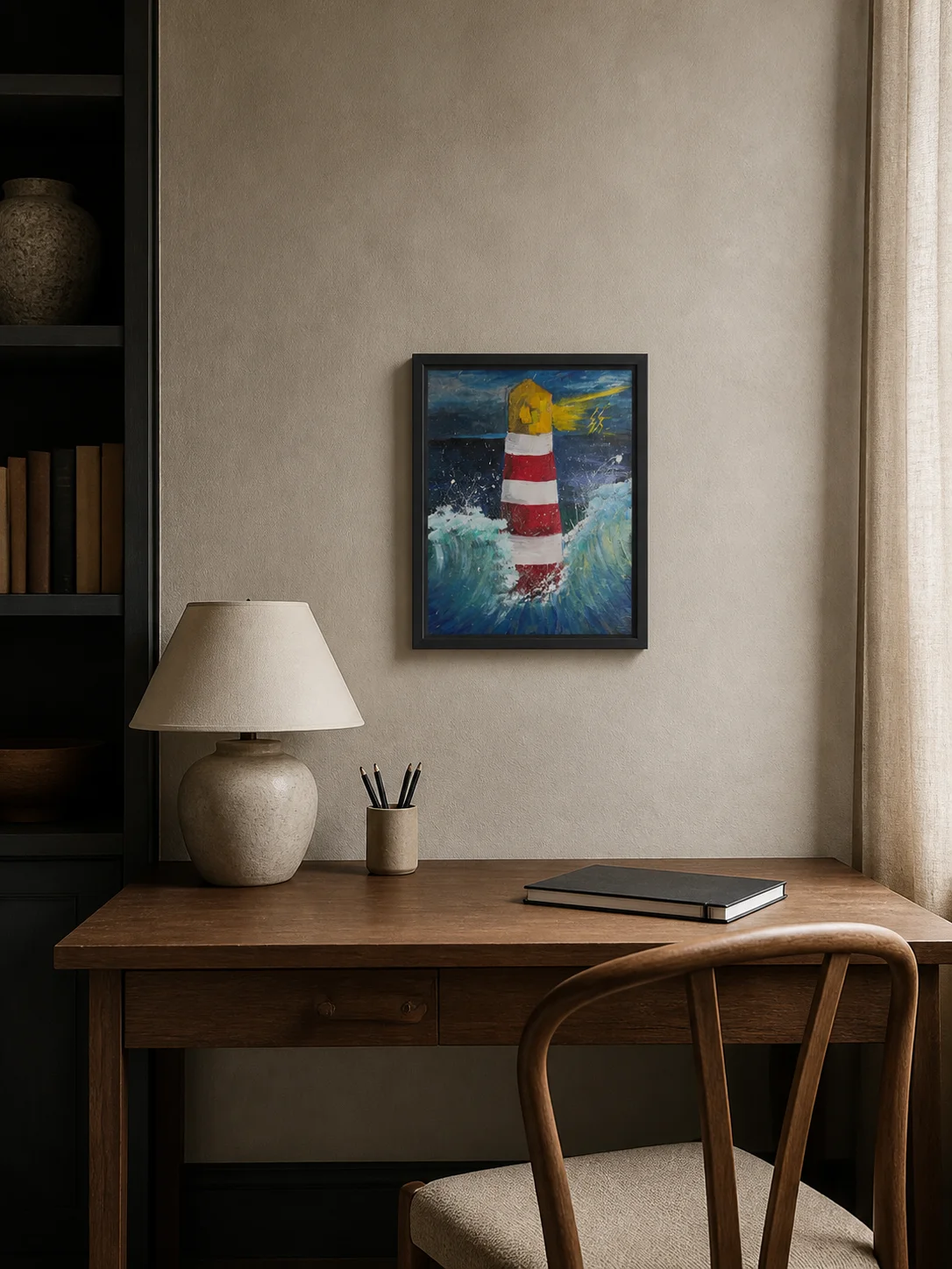Beacon in the Storm — One-of-a-Kind Original Painting product image (4)
