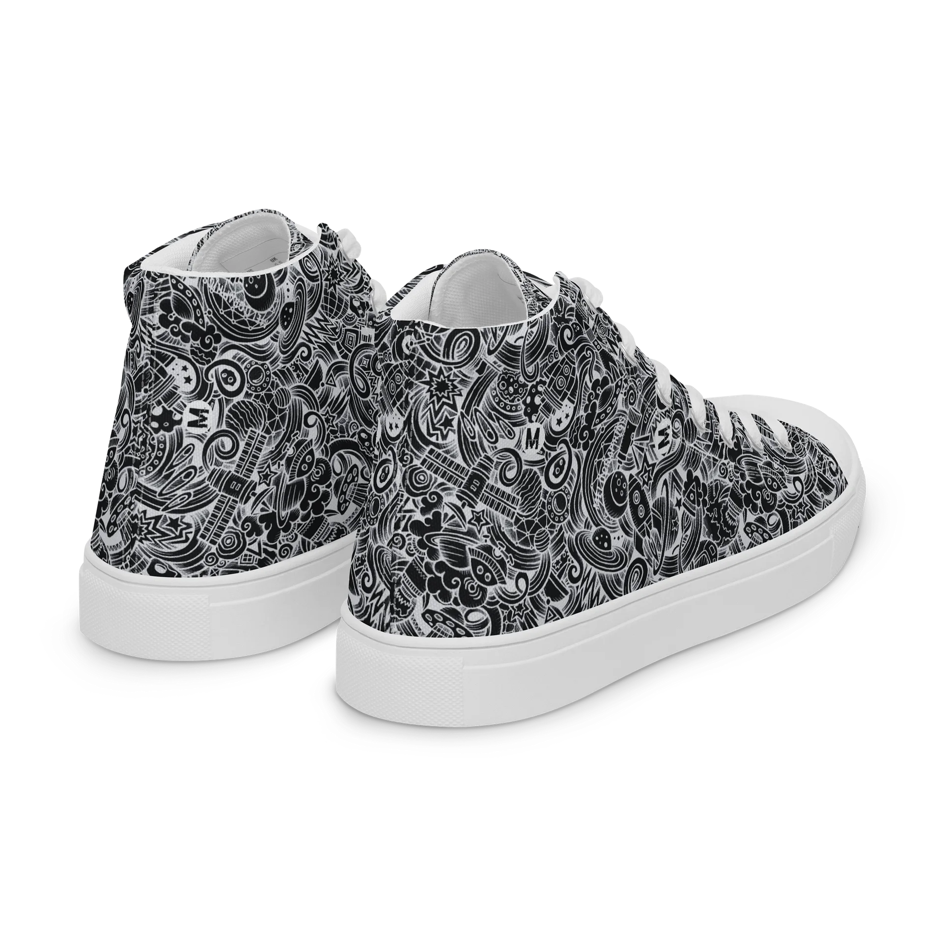 Dark Space Scribble - Women's High Tops | #MadeByMELO product image (9)