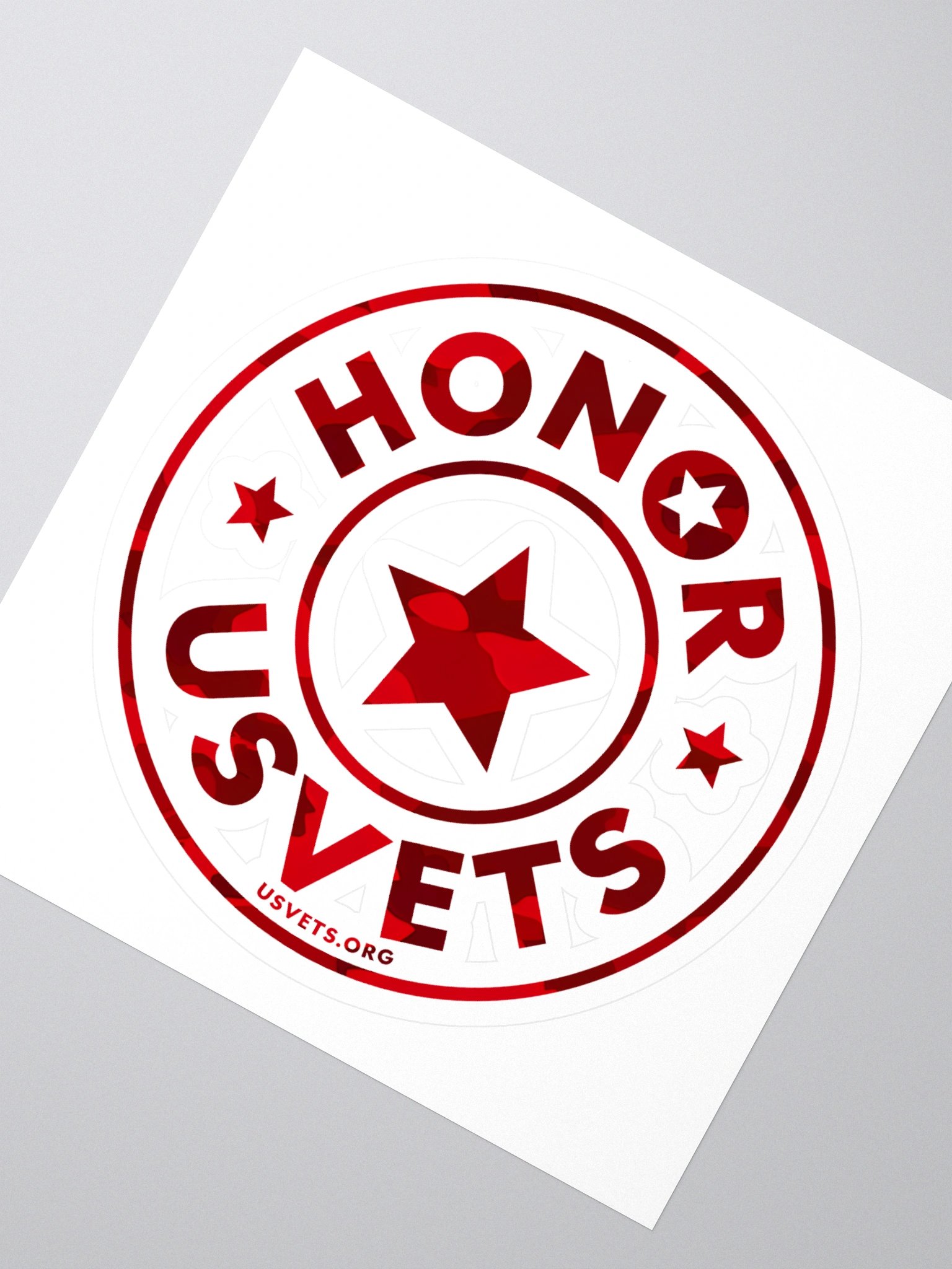 HONORUSVETS - RED STAR STICKERS product image (2)