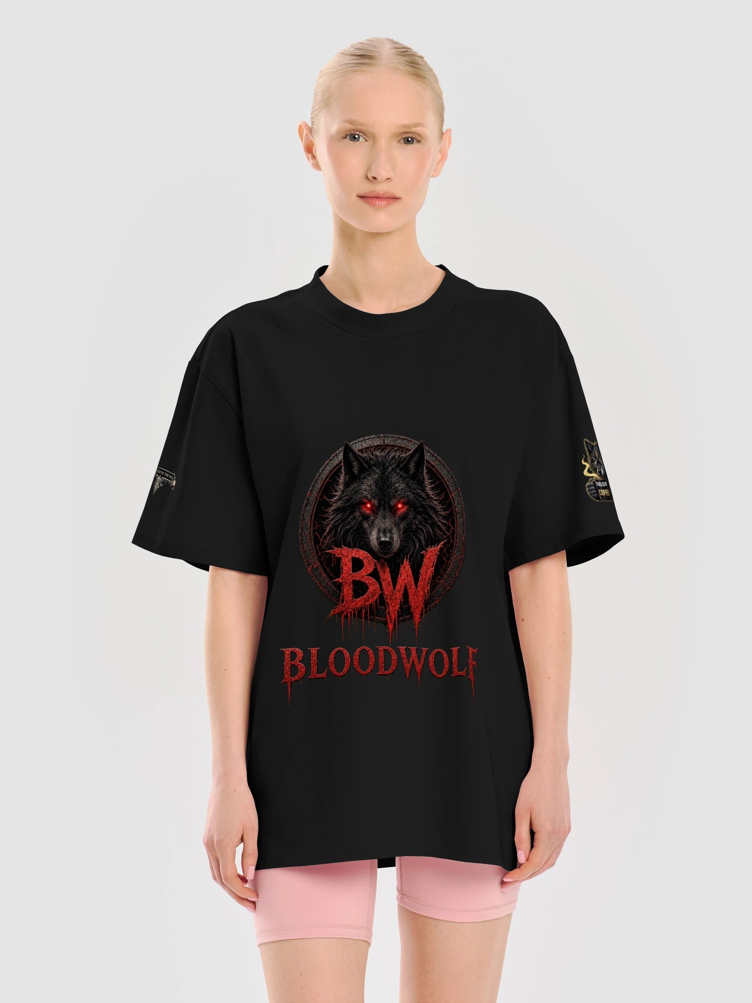 Blood Wolf Horror Logo Heavy Tee product image (34)