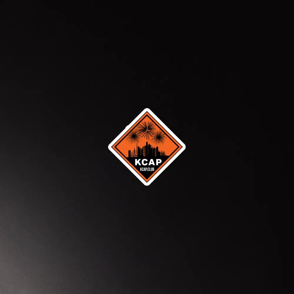 Die-Cut Magnet - Black Logo on Orange product image (3)