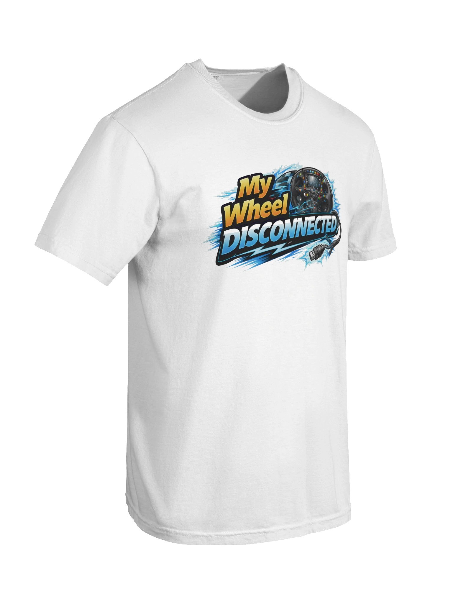 My Wheel Disconnected – Sim Racing Tee product image (16)