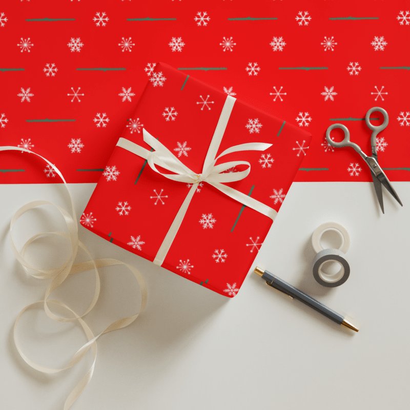 Snowflakes Gift Wrap Roll - Alto - 30 x 72 product image (1)