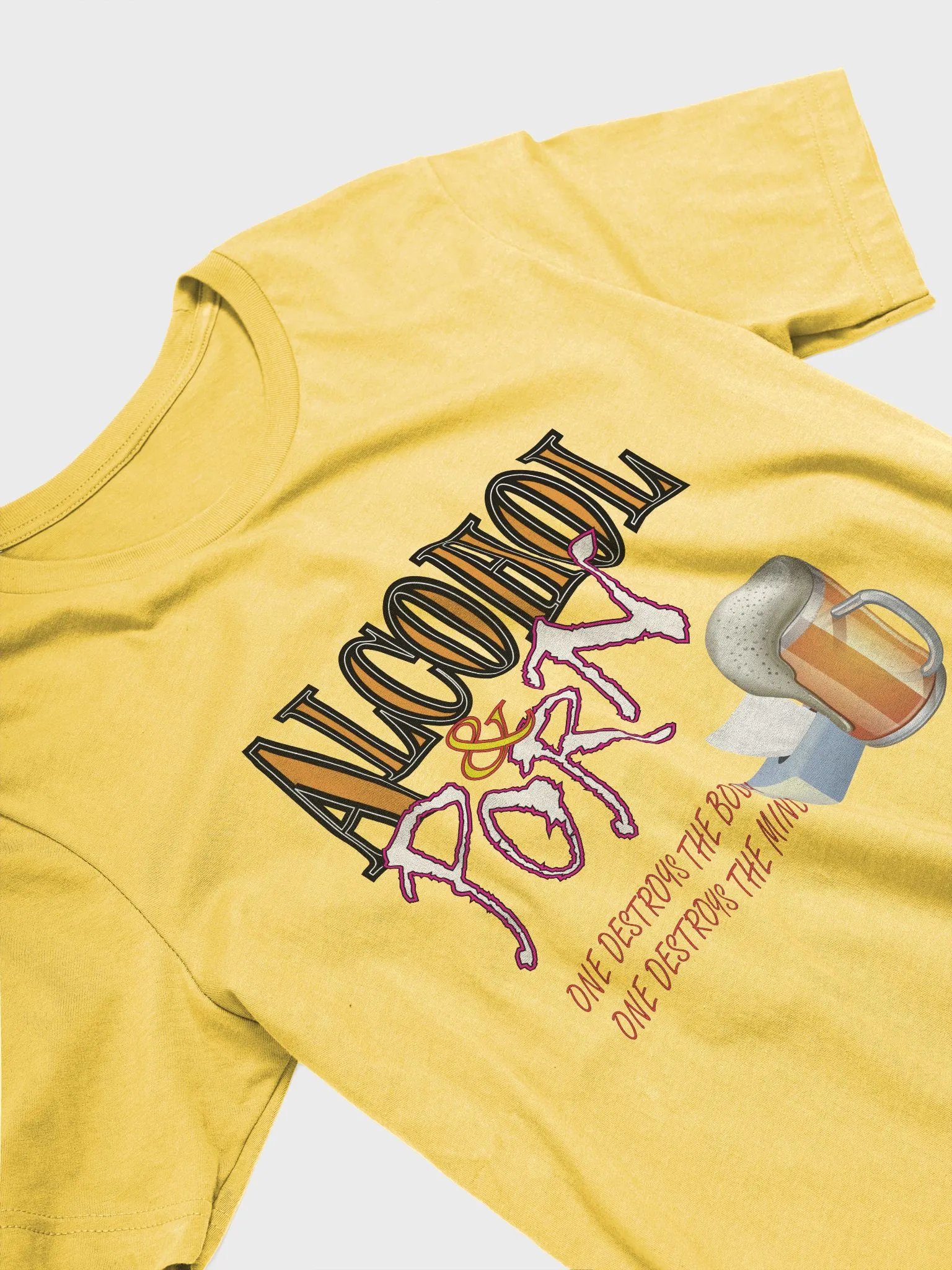 Alcohol & Porn - Bella+Canvas Supersoft T-Shirt product image (3)