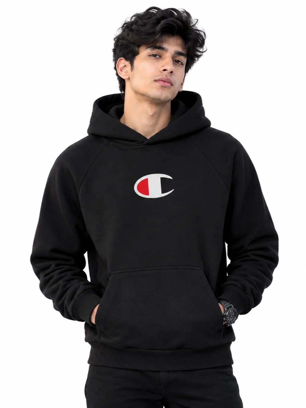 Reverse Weave Small C Hooded Sweatshirt product image (1)