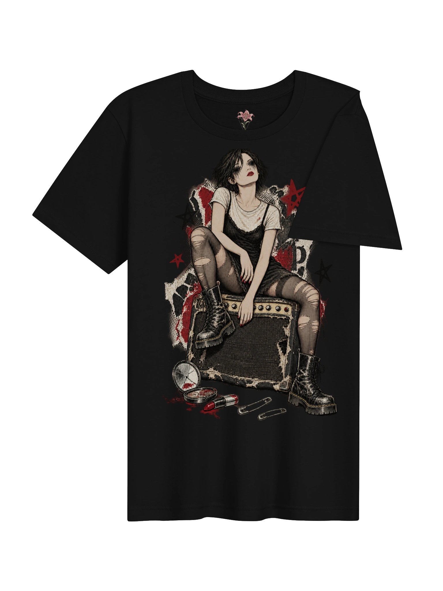 Smudged & Unbothered – 90s Alt-Rock Tee product image (4)