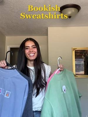 I make draw/design these & embroider them from my apartment! I’m obsessed ✨ #bookishthings #bookishmerch #booktok #bookgirlies #bookishsweatshirt 