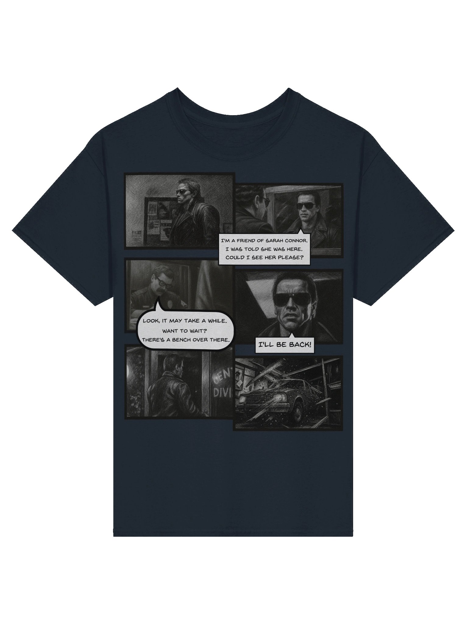 The Terminator inspired I'll Be Back Scene Tee product image (4)