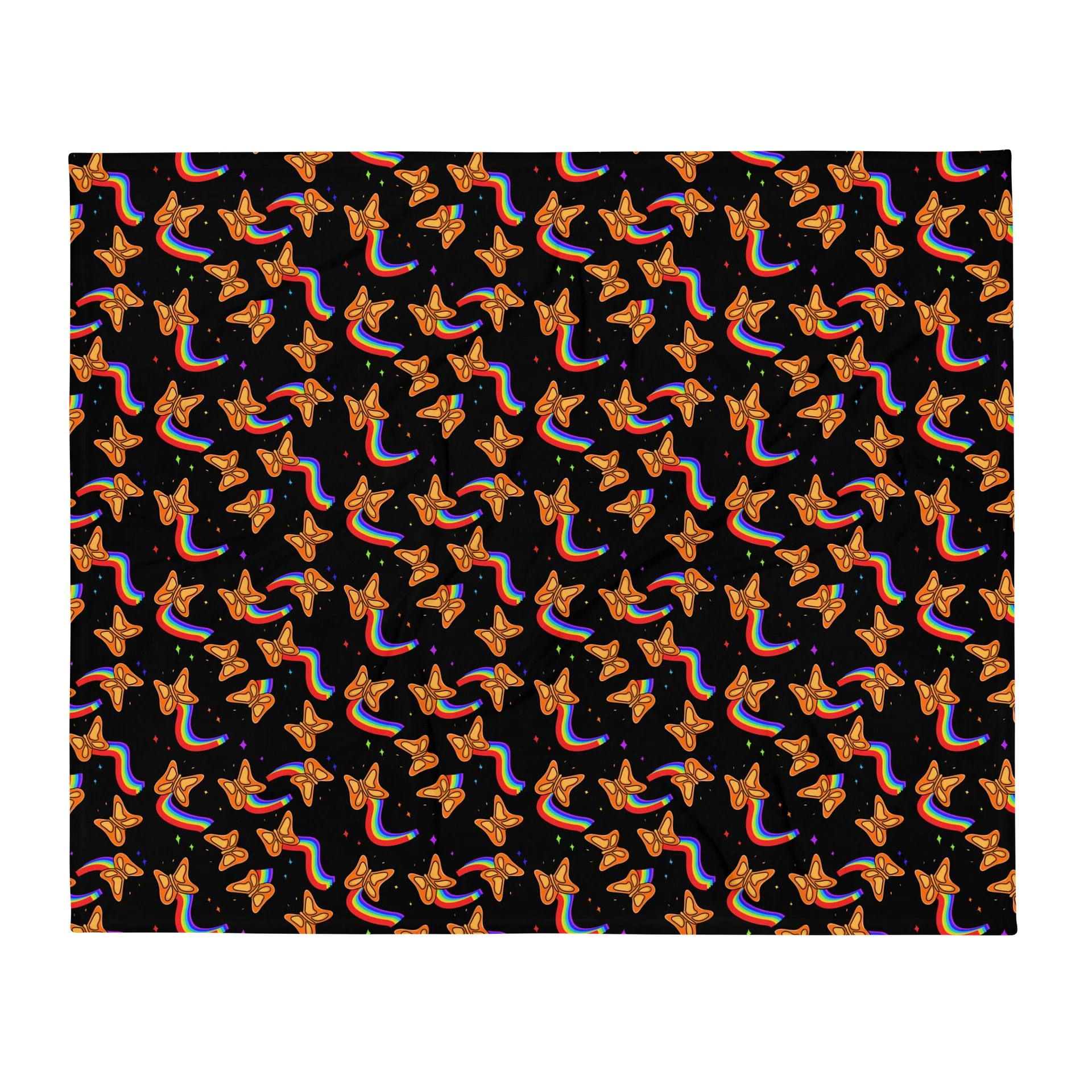 Reaming Rainbow Butterfly Blanket product image (1)