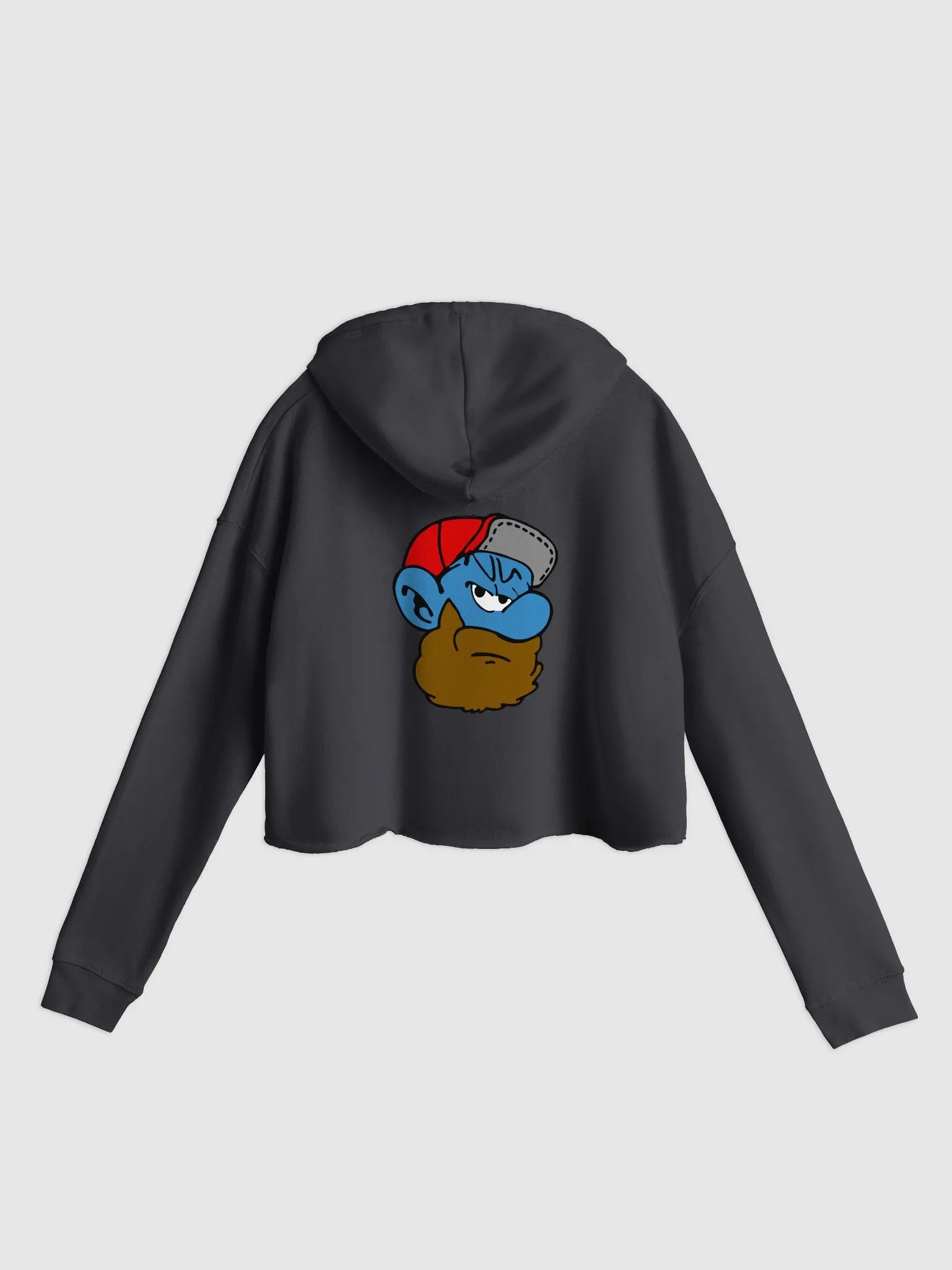 Smurf Logo Crop Hoodie product image (2)