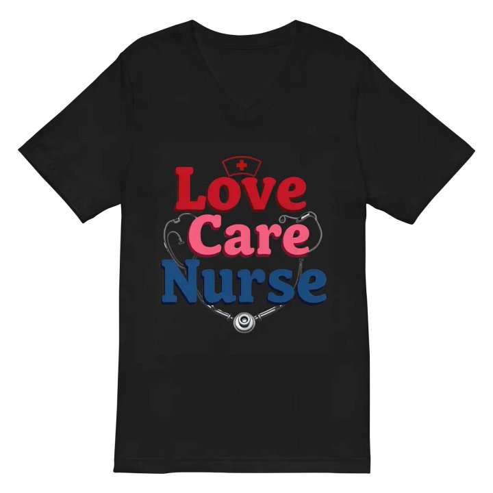 Nurse Love & Care V-Neck Tee product image (3)