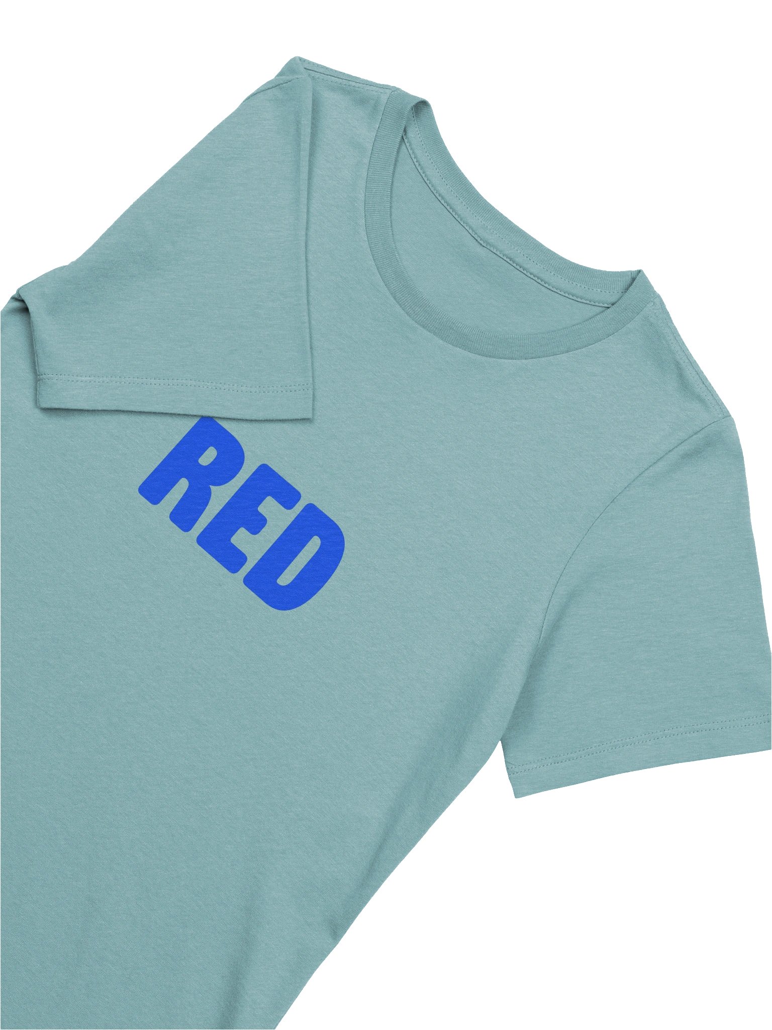 Red on Blue Fitted Tee product image (3)