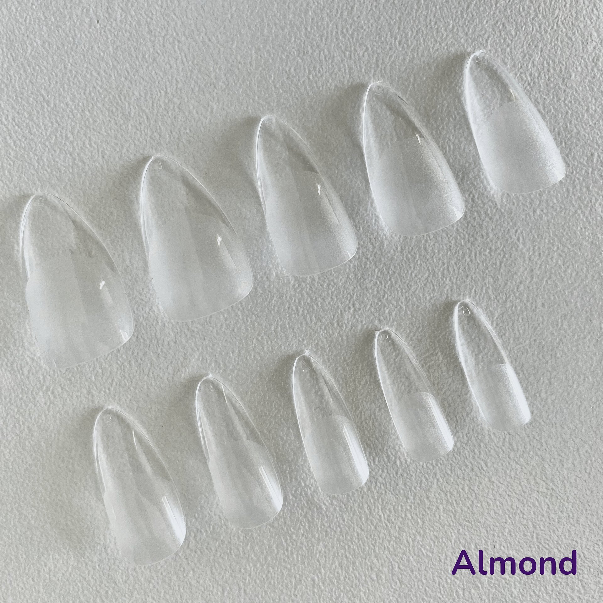 Almond Soft Gel Nail Tips (By Size) product image (2)