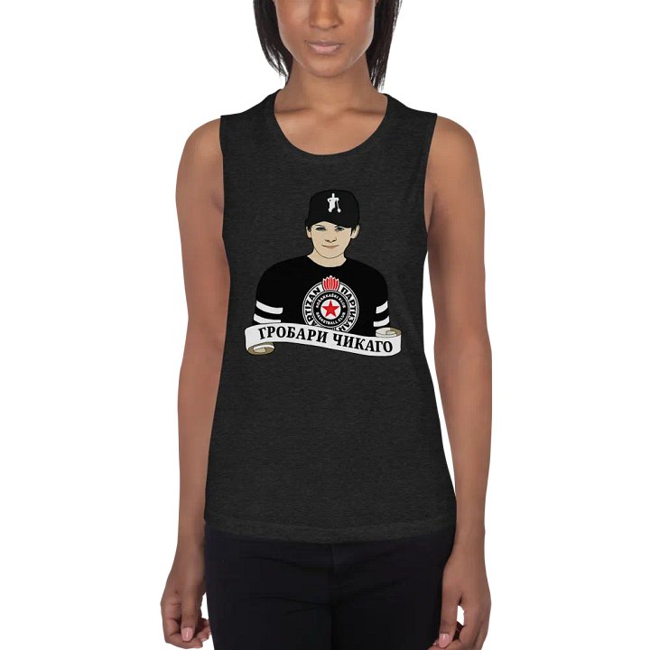Grobari Čikago KK Partizan Bella+Canvas Women's Flowy Muscle Tank product image (1)