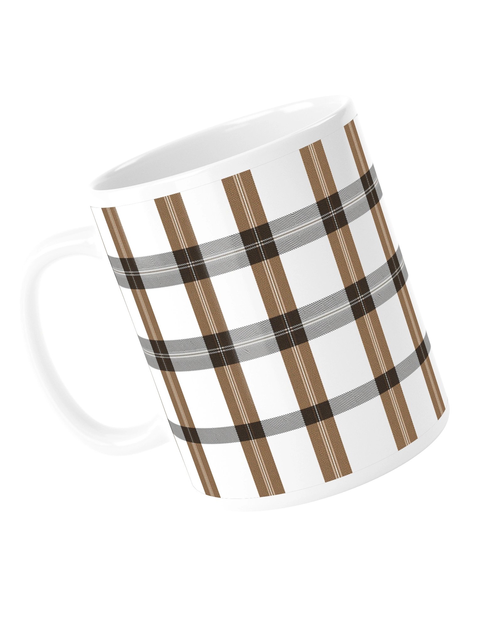 Refined Tartan And Black plaid Ceramic Mug product image (14)