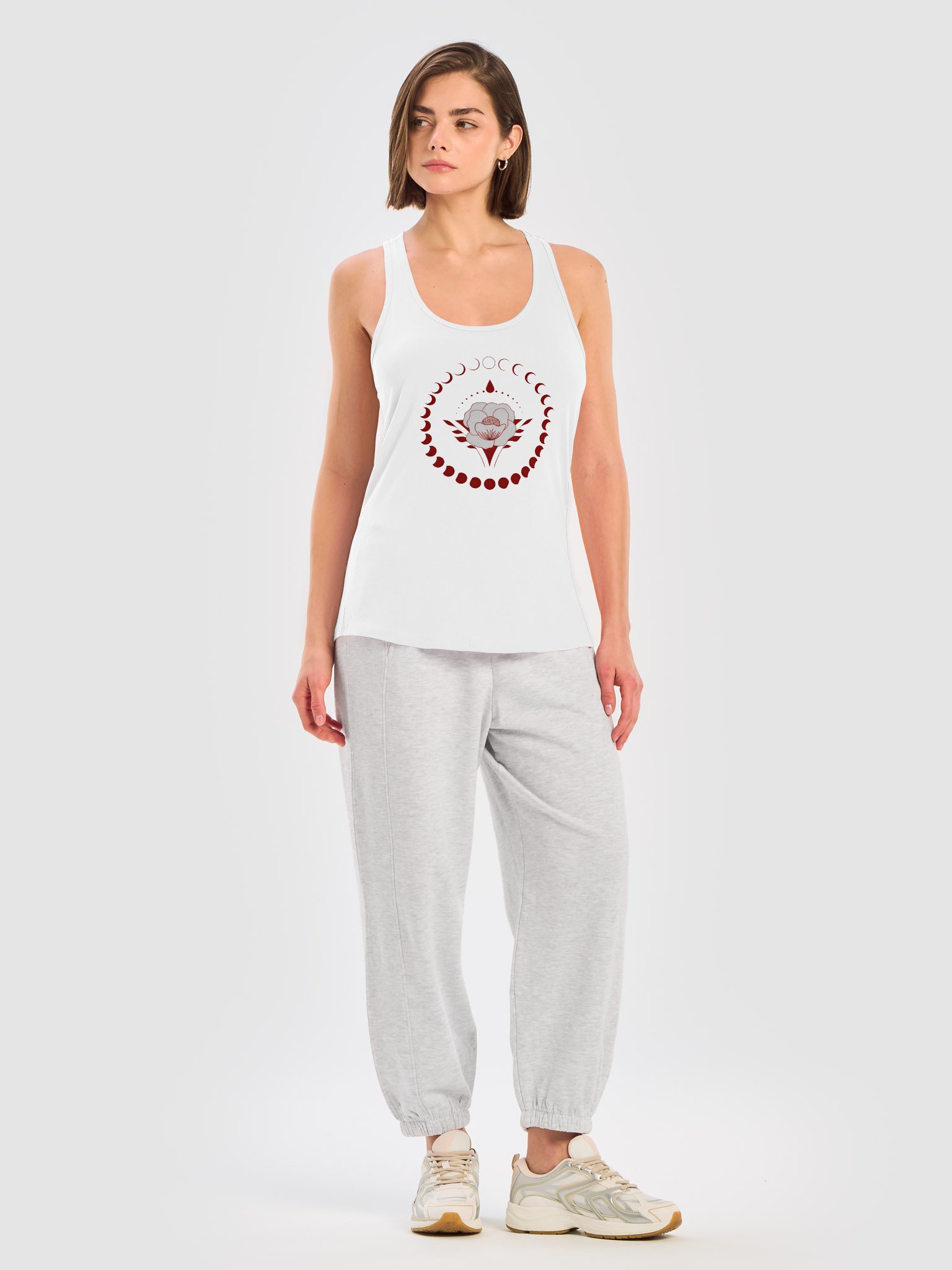 Mystic Full Moon Blooming Rose - Well Women Rising Racerback Tank product image (2)