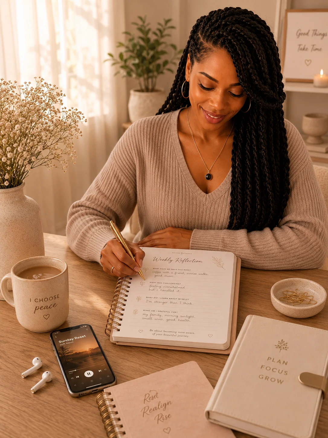 Sunday Reset Kit | A Weekly Self-Care Digital Reset Ritual for Women product image (6)