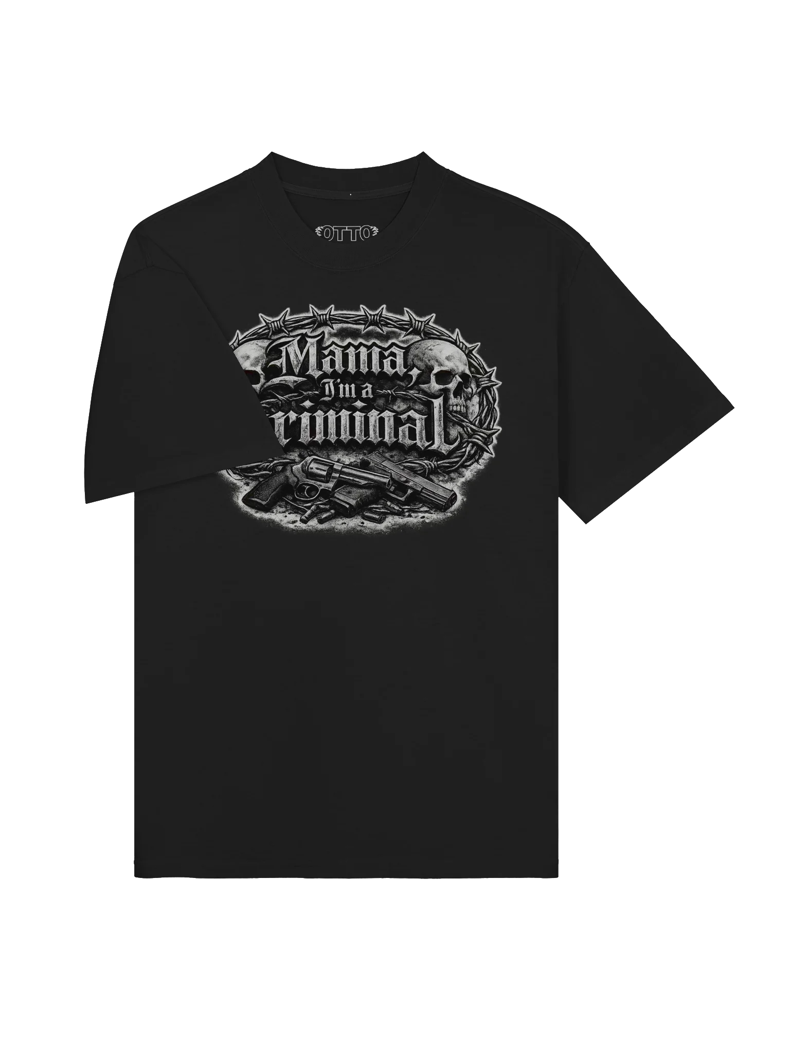 mama i'm a criminal premium t-shirt black product image (3)